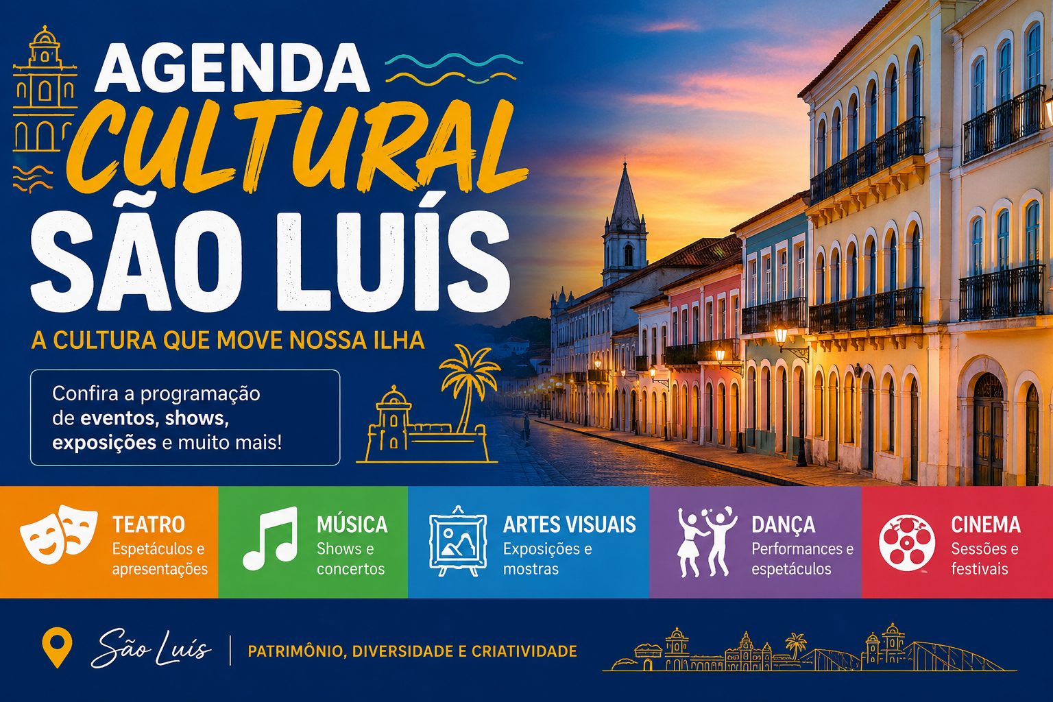 Capa: Agenda cultural: o que fazer em São Luís