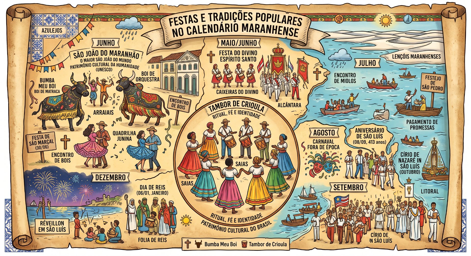 Capa: Festas e tradições populares no calendário maranhense